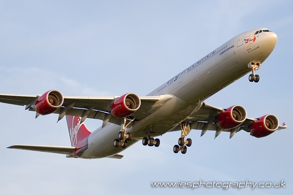 Virgin Atlantic VIR 0011.jpg - Virgin Atlantic Airbus A340-600 - Order a Print Below or email info@iesphotography.co.uk for other usage